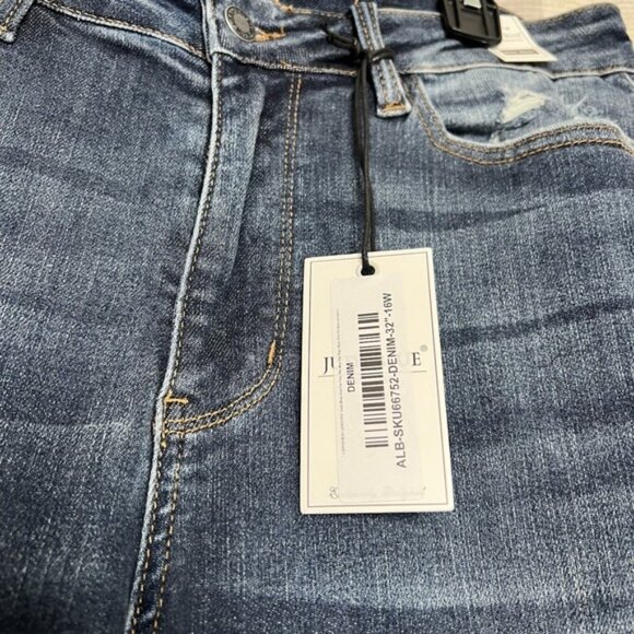 NWT Judy Blue Jeans Slim Bootcut High Rise Dark Wash Denim Stretch Women's 16W - Picture 9 of 9